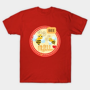 BEE MY VALENTINE with red heart T-Shirt